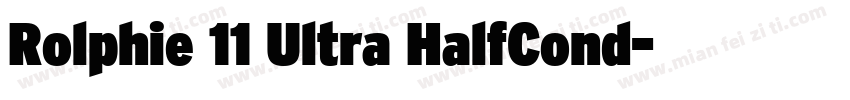 Rolphie 11 Ultra HalfCond字体转换